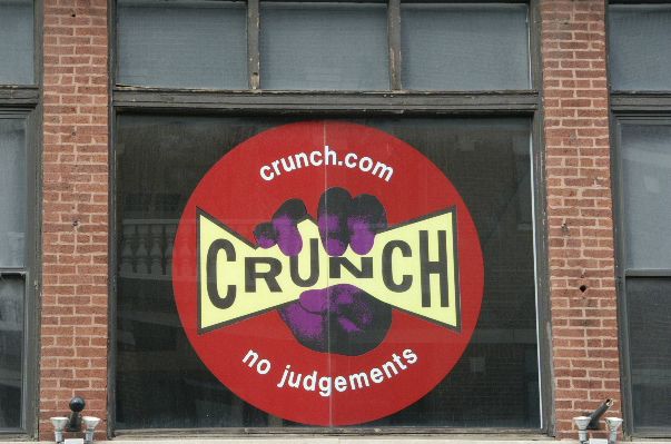 Crunch Gym Chicago.  A 5ft by 5ft graphic on glass.